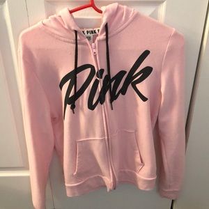 vs pink zip up